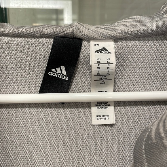 Adidas Texas A&M University Zip Up Hoodie, Gray, Size XL - Picture 5 of 9